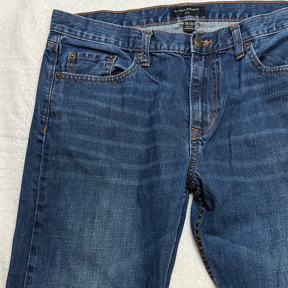 Banana Republic Slim Straight Jeans 35x30 - Picture 4 of 8